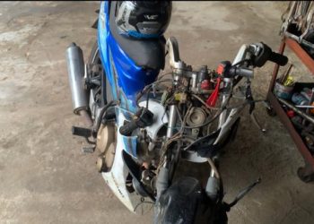 Keluarga Korban Kecelakaan di Perumahan Sunderland Jemput Motor Satria FU
