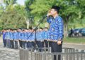Bupati Muaro Jambi, Dr. Bambang Bayu Suseno, Memimpin Upacara Hari Kesadaran Nasional (HKN)
