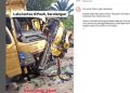 Gagal Nyalip, 2 Truk di Sarolangun Alami Kecelakaan