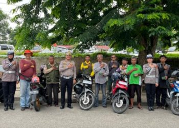 Kasubdit Kamsel Ditlantas Polda Jambi Ajak Tukang Ojek Jadi Pelopor Keselamatan Berlalu Lintas