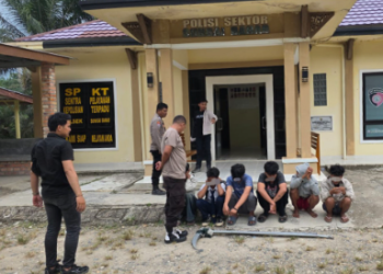 Polisi Berhasil Amankan 7 Remaja Gangster Bersenjata Tajam di Sungai Bahar