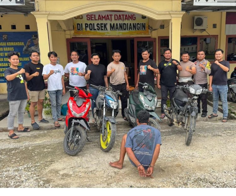 Curi Motor di Tiga Kabupaten, Pria di Sarolangun ini Ditangkap Polisi