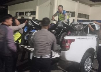 Satlantas Polresta Jambi Razia Balap Liar di Telanaipura, Enam Kendaraan Diamankan