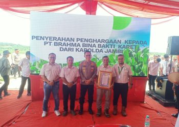 PT Brahma Binabakti Terima Piagam Penghargaan dari Kapolda Jambi, Sebagai Perusahaan Mitra Polda Jambi yang Aktif Dalam Mendukung Program Asta cita Presiden RI