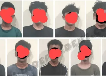 Polisi Tangkap 9 Anggota Geng Motor Terlibat Tawuran di Jalan Baru Jambi