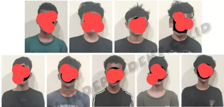 Polisi Tangkap 9 Anggota Geng Motor Terlibat Tawuran di Jalan Baru Jambi