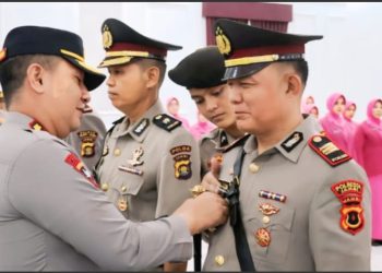 Kapolresta Jambi Pimpin Upacara Sertijab Pju dan Kapolsek