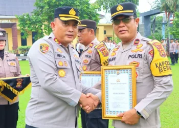 Kapolres Tanjab Timur Apresiasi Tiga Kapolsek Berprestasi: Wujud Nyata Dukungan Polri terhadap Swasembada Pangan Nasional