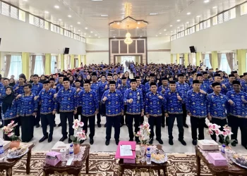 Ketua TP PKK Kabupaten Muaro Jambi Ririn Novianty, SE Membuka Kegiatan Gebyar Lomba Ceria Kader PKK Tingkat Kecamatan Jambi Luar Kota