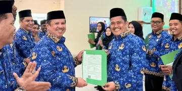 Ketua TP PKK Kabupaten Muaro Jambi Ririn Novianty, SE Membuka Kegiatan Gebyar Lomba Ceria Kader PKK Tingkat Kecamatan Jambi Luar Kota