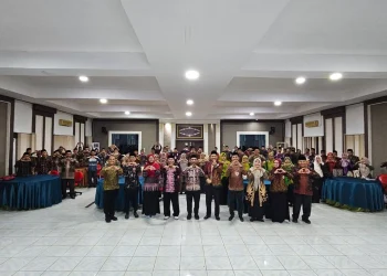 Ketua TP PKK Kabupaten Muaro Jambi Ririn Novianty, SE Membuka Kegiatan Gebyar Lomba Ceria Kader PKK Tingkat Kecamatan Jambi Luar Kota