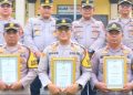 Dedikasi untuk Swasembada Pangan, Tiga Kapolsek Terima Penghargaan Kapolres Tanjab Timur