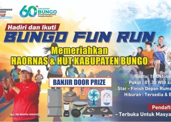 Semarak HUT ke-60, Pemkab Bungo Gelar Bungo Fun Run