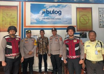 Pamapta Polres Merangin Sigap Patroli ke Gudang Bulog, Jaga Kamtibmas Tetap Kondusif