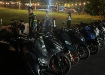 Polsek Sarolangun Amankan 14 Motor dalam Operasi Penertiban Balap Liar
