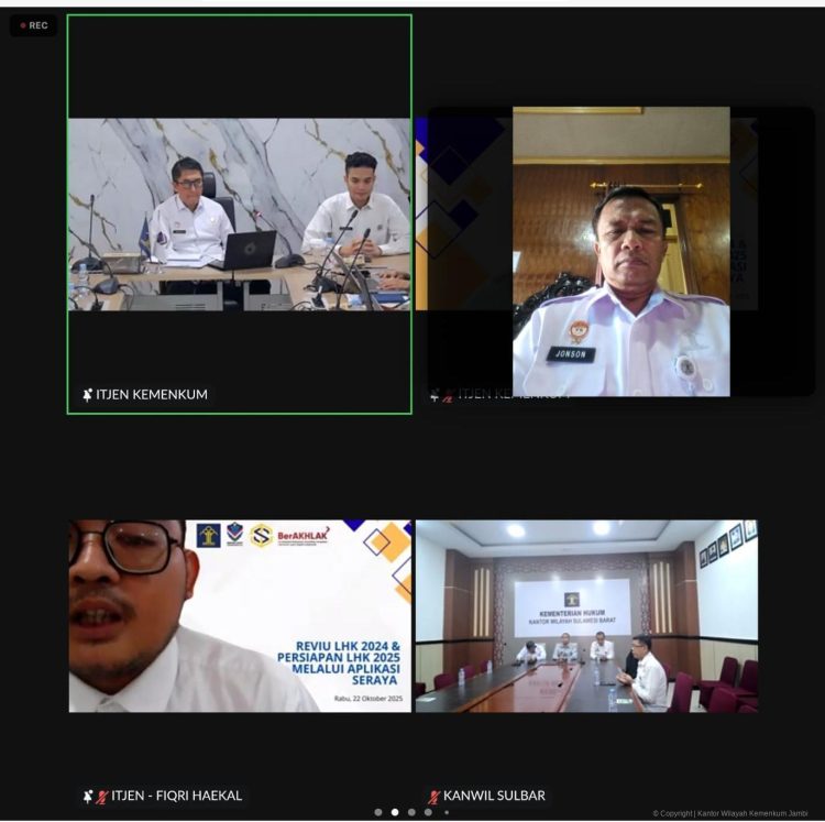 Kakanwil Kemenkum Jambi Hadiri Reviu dan Persiapan Pelaporan Harta Kekayaan ASN Melalui Aplikasi SERAYA