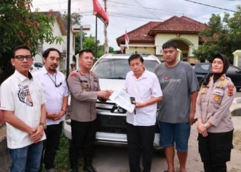 Barang Bukti Dikembalikan, Kapolresta Jambi Serahkan Mobil Korban kepada Keluarga