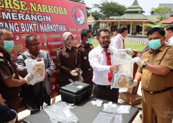 Polres Merangin Musnahkan Barang Bukti Narkoba Senilai Rp 2,6 Miliar