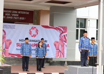 Dirsamapta Polda Jambi Hadiri Upacara Hari Sumpah Pemuda, Teguhkan Komitmen Jaga Persatuan dan Keamanan Bangsa