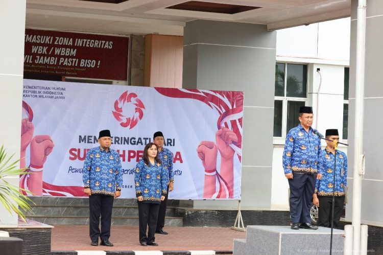 Dirsamapta Polda Jambi Hadiri Upacara Hari Sumpah Pemuda, Teguhkan Komitmen Jaga Persatuan dan Keamanan Bangsa