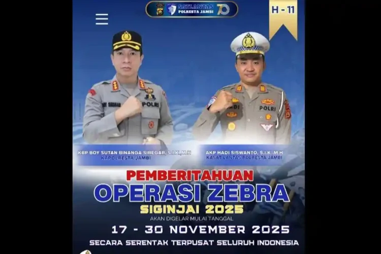Polres Muaro Jambi Gelar Apel Pasukan Operasi Zebra Siginjai 2025