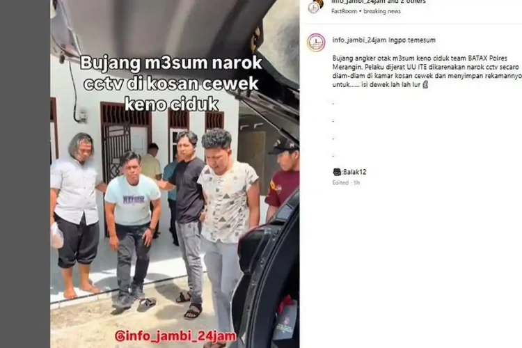 Pria Ini Ditangkap Polisi Setelah Kedapatan Pasang CCTV di Kamar Kos Wanita