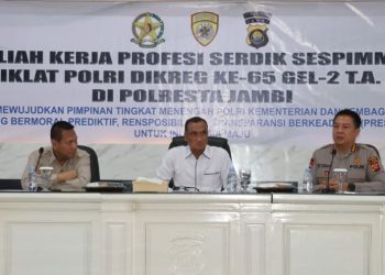 Terima Naskah KKP dari Serdik Sespimmen Dikreg ke-65 Gelombang II, Kapolresta Jambi : Sinergi dan Kontribusi untuk Peningkatan Kinerja Polri