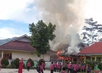 SMKN 5 Kerinci Kebarakaran, 2 Ruangan Ludes Dilahap Api