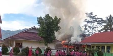 SMKN 5 Kerinci Kebarakaran, 2 Ruangan Ludes Dilahap Api