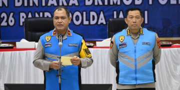 Wakapolda Jambi Pimpin Pakta Integritas dan Pengambilan Sumpah Penerimaan Bintara Brimob Polri TA 2026