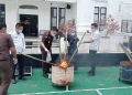 Pemusnahan di Kejari Bungo: Sabu, Ganja, hingga Senjata Api Lenyap Seketika