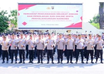 Kapolres Muaro Jambi, AKBP Heri Supriawan, S.I.K., M.H Hadir Dalam Kegiatan Penandatanganan Fakta Integritas Muaro Jambi