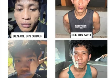 Ini Tampang 4 Pelaku Curanmor di Sungai Duren yang Tinggalkan Motor di Kebun Sawit