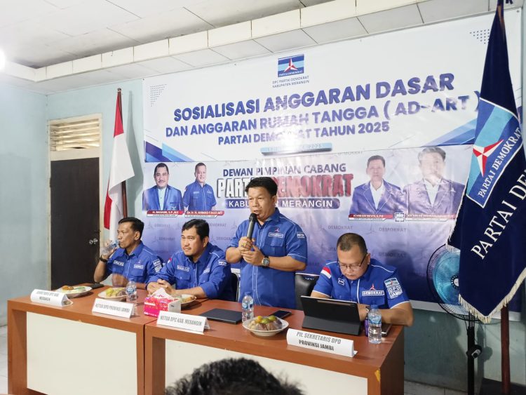 DPC Partai Demokrat Merangin Gelar Acara Sosialisasi AD-ART Terbaru, Ketua DPC Apuk, Siap Ikut Instruksi.