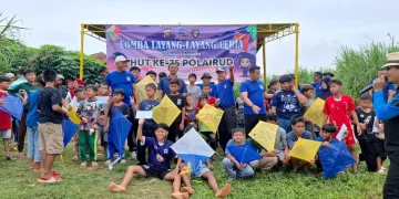 Lomba Layang-Layang Ceria Ditpolairud Polda Jambi Semarakkan Tepian Sungai Batanghari