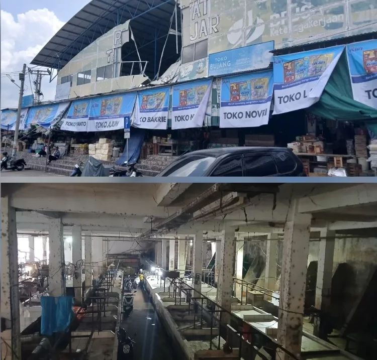 Pedagang Keluhkan Kondisi Pasar Talang Banjar: Gelap, Bau, dan Puluhan Lapak Kosong