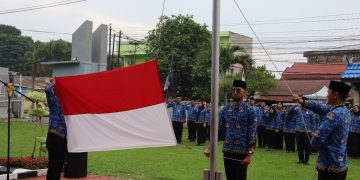 Kanwil Kemenkum Jambi dan Kanwil KemenHAM Jambi selenggarakan Upacara Hari Pahlawan Tahun 2025