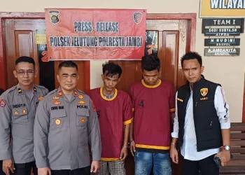 Polsek Jelutung Tangkap Dua Pelaku Pencurian, Salah Satunya Residivis Delapan Kali Masuk Penjara