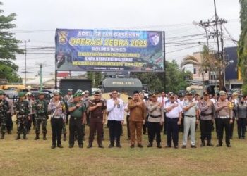 Polres Bungo Gelar Apel Operasi Zebra 2025 dalam Rangka Cipta Kondisi Nataru