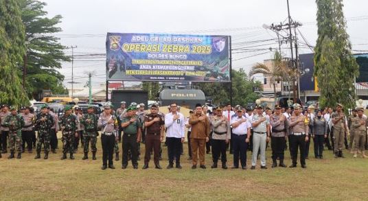Polres Bungo Gelar Apel Operasi Zebra 2025 dalam Rangka Cipta Kondisi Nataru