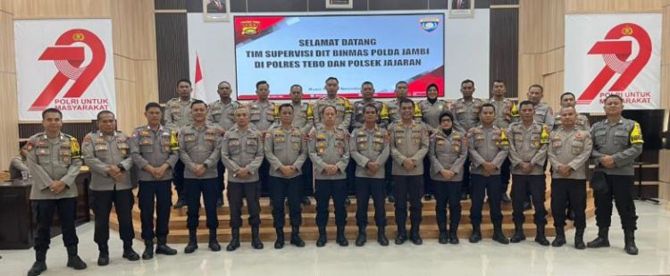 Supervisi Dit Binmas Polda Jambi di Polres Tebo: Polri Perkuat Fungsi Pembinaan Masyarakat