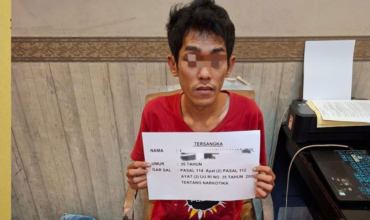 Timsus Polresta Jambi Tangkap Kurir Sabu di Parkiran Masjid Agung