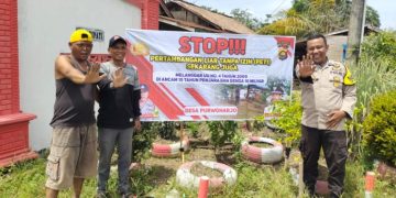 Polsek Rimbo Bujang Sosialisasikan Larangan Penambangan Emas Tanpa Izin (PETI) di Desa Purwoharjo