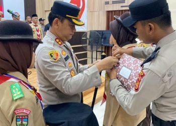 Kapolres Tebo Buka Latihan Gabungan Saka Bhayangkara Polres Tebo Tahun 2025