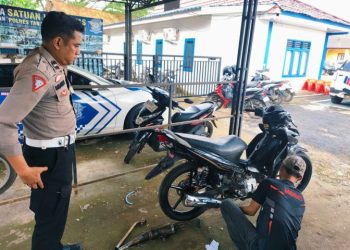 Polda Jambi Gelar Razia Knalpot Brong Besar-besaran