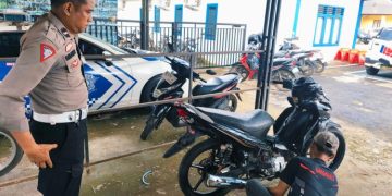 Polda Jambi Gelar Razia Knalpot Brong Besar-besaran