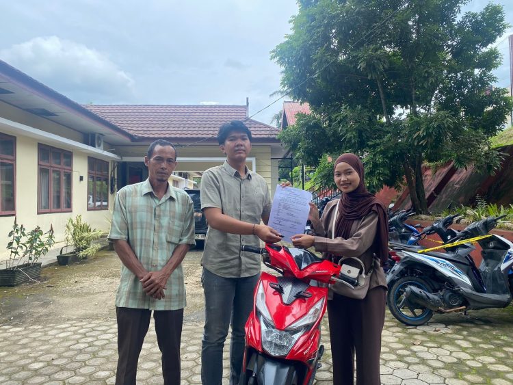 Polres Muaro Jambi Serahkan Barang Bukti Curanmor kepada Pemiliknya