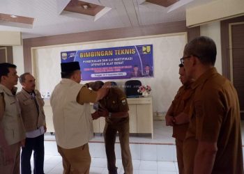 BIMTEK Pembekalan dan Uji Sertifikasi Tenaga Kerja Operator Alat Berat