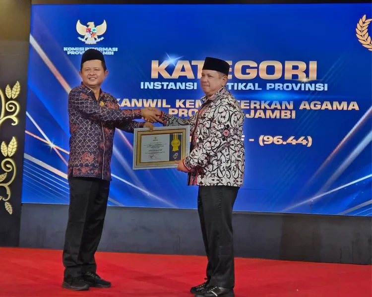 Kanwil Kemenag Jambi Kembali Raih Anugerah Badan Publik Informatif Tahun 2025