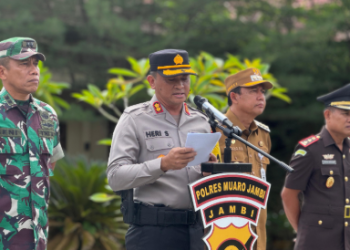 Polres Muaro Jambi Gelar Apel Pasukan, Tegaskan Kesiapan Amankan Natal 2025 dan Tahun Baru 2026